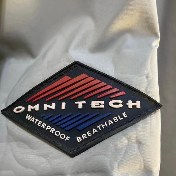 Vintage Columbia Omni Tech Khaki Zip Front Jacket Waterproof Breathable Size L - Picture 5 of 14